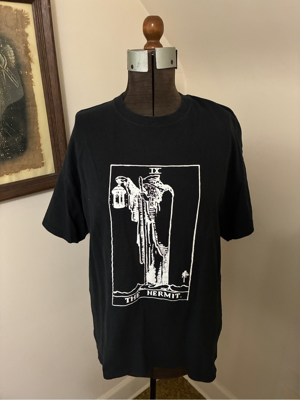Gildan The Hermit Black Cotton Tee